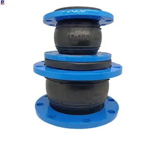 EPDM Rubber Flexible Expansion Joints High Quality Flange Type 2'' 4'' Single Sphere Rubber Expansion Joint