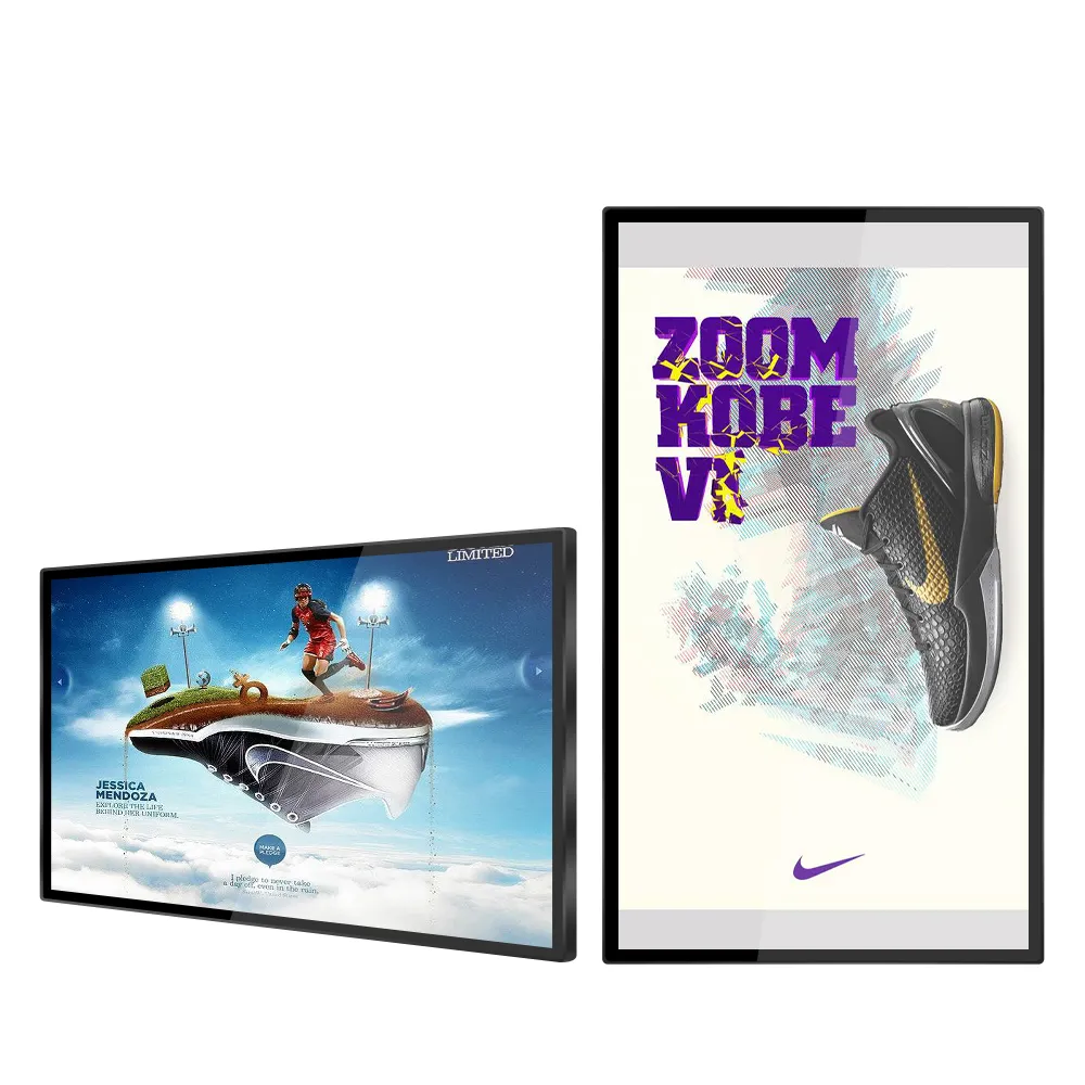 Digitale Marketing-Anzeigetafel 43 ''Wand-LCD-Digital Signage Advertising Player Equipment Machine Store front