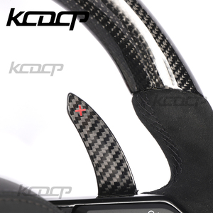 Volant de course personnalisé en Alcantara et fibre de carbone pour <span class=keywords><strong>Audi</strong></span> TTS R8 TTRS <span class=keywords><strong>TT</strong></span> Q3 Q5 Q7 Q8 A3 A4 A5 A7 A6 C6 C7 Cabriolet - Product Image 3