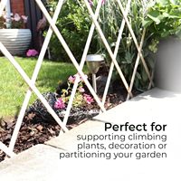 Soporte Expandible para Plantas Trepadoras WholesalGarden, Blanco, Premium para Exteriores