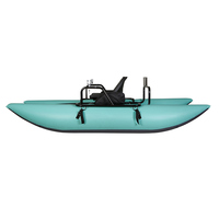 Bote de Pesca Inflable de PVC Tipo Catamarán Personalizado de Alta Velocidad con Estructura de Aluminio para Señuelos, Plegable y Ligero para Buzos y Actividades al Aire Libre
