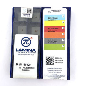 Outils de coupe d'insertion de fraisage SPUN120308-LT30 Inserts en carbure de tungstène - Product Image 1