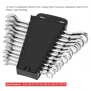 12PCS Chrome Vanadi Carbon thép kết hợp cờ lê cờ lê thiết lập tùy chỉnh OEM hỗ trợ - Product Image 3