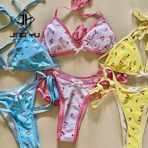 Maillots de bain 2 pièces sur mesure, directement de l'usine, pour femmes matures, maillots de bain à armatures, string bikini - Product Image 2