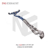 Système d'échappement complet en titane ING pour Audi RS3 8Y 2.5T 2024+ |   Pièces de réglage de performance Valvetronic ultra-légères en gros