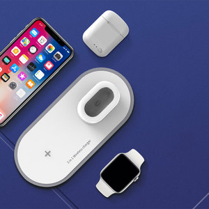 En gros Portable <span class=keywords><strong>Qi</strong></span> Rapide 3 En 1 Universel Intelligent de Téléphone Portable Sans Fil Chargeur - Product Image 4