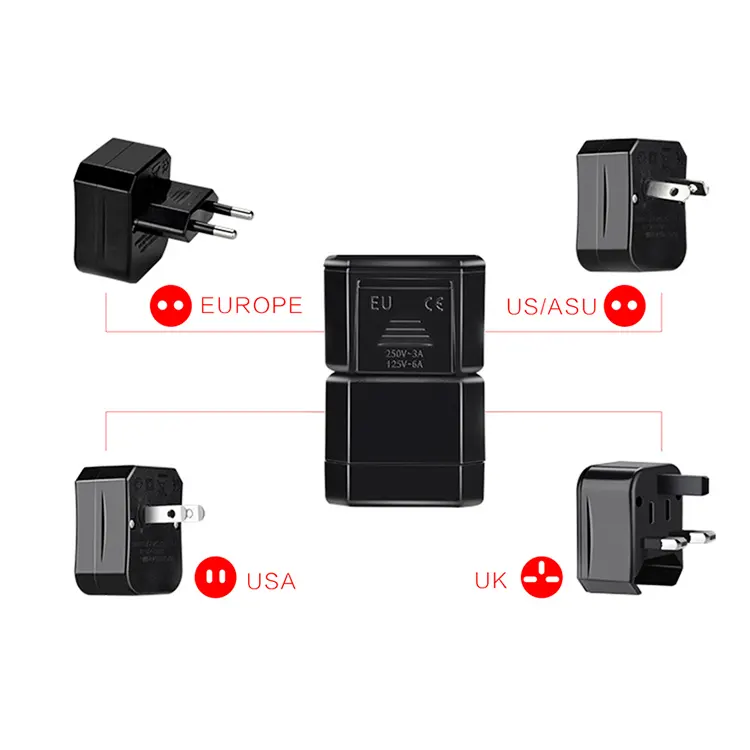 KAKU 4 em 1 carregador adaptador de viagem Universal REINO UNIDO EUA AUS plugs DA UE USB power adapter carregador de parede para celular telefone