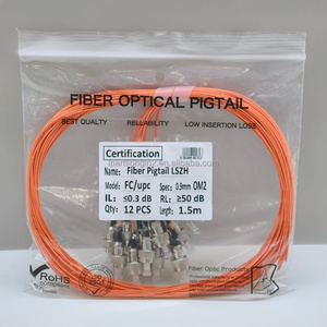 Cable Óptico Multimodo FC UPC OM2 100% Probado, Paquete de 12 Unidades para Redes LAN - Product Image 1