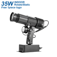 Projecteur d'images LED 35W pour intérieur, projecteur de logo rotatif pour sol et mur