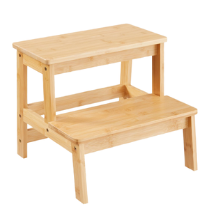 Tabouret d'apprentissage de la propreté en bois au design moderne pour enfants, avec patins antidérapants, et marchepieds de sécurité supplémentaires pour la sécurité des enfants - Product Image 4
