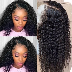 Perruques Lace Frontal 13x6 HD en Cheveux Humains Bouclés Crépus, Boucles Profondes Brésiliennes, Perruques 13x4 Closure Prêtes à Porter, Sans Colle, <span class=keywords><strong>Isee</strong></span>, Prêtes à l'emploi - Product Image 3