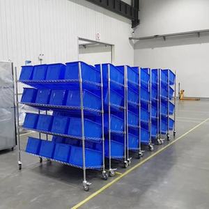 E-ticaret toplama sepeti Handcart depo sıralama Express teslimat kamyonu mobil toplama sepeti raf istifleme rafları raflar - Product Image 2