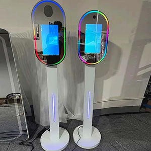 Espejo Mágico Fotográfico Circular Grande de 70 Pulgadas con Trípode Temático, Iluminación para Fotos y Cubierta Incluida, Compatible con Todos los Teléfonos - Product Image 1