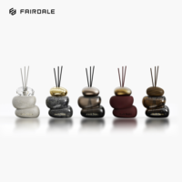 Bouteille en verre vide pour diffuseur, design triple pierre irrégulière, 30ml 50ml 100ml, vente en gros