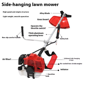 Cao-điện 43cc 52cc cấp công nghiệp nông nghiệp Máy cắt cỏ side-gắn máy cắt bàn chải và cỏ tông đơ hai-đột quỵ động cơ - Product Image 2