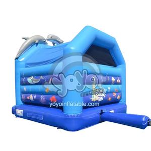 Structure gonflable Dolphin de 16 pieds avec impression numérique, équipement de parc aquatique de grande taille, en PVC de qualité commerciale, centre de jeux extérieur - Product Image 3