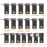 Adaptateur de charge USB-C coudé pour ordinateur portable, connecteur femelle Type-C vers prise jack DC mâle, chargeur d'alimentation PD 100W, embout rond