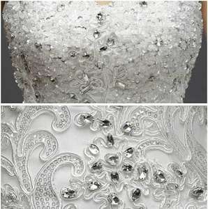 Sin tirantes con cuentas apliques una línea baratos vestidos de <span class=keywords><strong>novia</strong></span> chinos al por mayor vestidos de <span class=keywords><strong>novia</strong></span> - Product Image 6