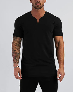 Summer Small V-Neck <b>White</b> Pure Cotton Sports T-<b>Shirt</b> Casual Fashionable Breathable Blank Training <b>Short</b> <b>Sleeves</b> T-<b>Shirt</b> - Product Image 5