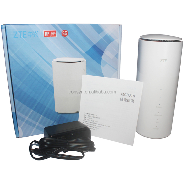 For ZTE MC801A SDX55 AX1800 5G Home Wireless Router with Sim Card Slot & Antenna Port VoIP & VPN Function and WEP Encryption