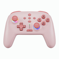 Mando para NS Switch PC Ordenador con Luz RGB Variable/Programación de Macros/Transmisión Continua Automática/Vibración Multinivel