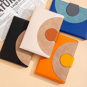 Nouveau produit 2026 – Carnet à couverture rigide en cuir PU A5, design color-block, agenda de haute qualité, impression UV, personnalisation du logo - Product Image 1