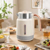 Bouilloire électrique sans fil en acier inoxydable de 1,8 L, 1500 W, à ébullition rapide, avec protection de sécurité, vente en gros