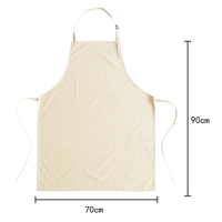 Tablier à bavette sans manches imperméable en poly imprimé de logo personnalisé vêtements lavables de salon de cuisine et de barbier pour enfants hommes et femmes