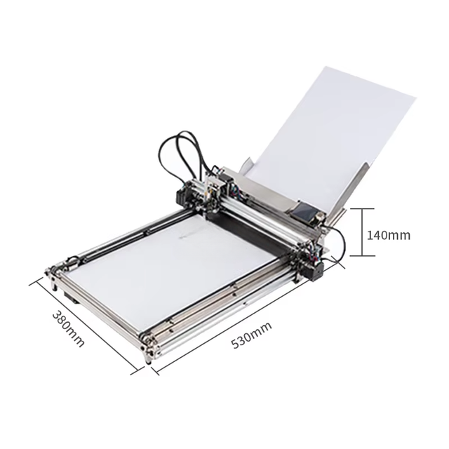 A3 Size Professional Assembled Auto Paper Feeding Drawbot Pen Writing Drawing Robot Machine Lettering Corexy Normal Frame