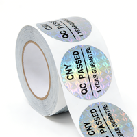 Etiquetas Adhesivas de Vinilo Holográfico Personalizadas, Resistentes al Agua, Brillantes, de Alta Adhesión, con Forma Personalizada y Logotipo Personalizado