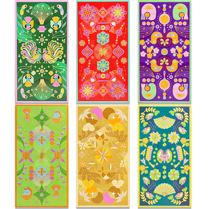 Phong bì màu đỏ tùy chỉnh với logo dập nóng, phong bì Màu Đỏ phổ quát cao cấp, năm 2026 của mô hình ngựa mới - Product Image 6