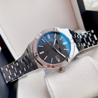 Montre mécanique automatique pour homme Turck, cadran Paris Stud, acier inoxydable, cristal saphir, chronographe à aiguilles, résistance à l'eau 200 m
