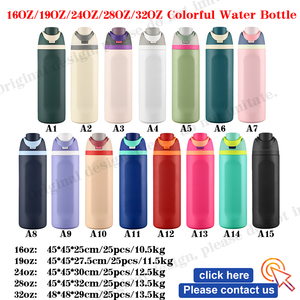TY RTS stokta 16oz 19oz 24oz 28oz 32oz paslanmaz çelik vakum yalıtımlı meyve fincan seyahat araba şişeler su kapaklı şişe - Product Image 4