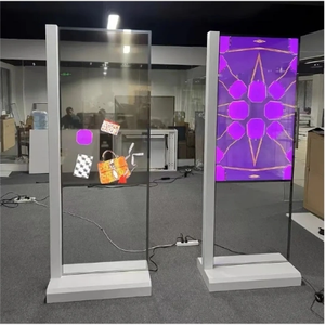 Equipo de publicidad personalizado 55 pulgadas <span class=keywords><strong>Oled</strong></span> transparente LCD Digital Signgae soporte de suelo pantalla táctil tótem de pantalla de vídeo - Product Image 1