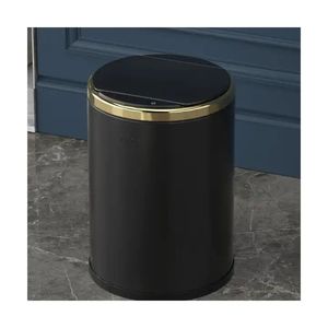 Cubo de basura redondo de lujo de alta calidad para el hogar inteligente sin contacto cubos de basura automático pañal de bebé <span class=keywords><strong>canan</strong></span> de basura de acero inoxidable - Product Image 3