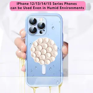 Remove Silicone Suction Phone Case Adhesive Mount Cellphone Case Compatible Hands Free Mobile Accessory Holder