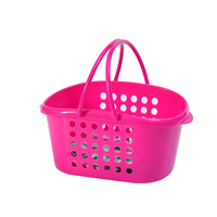 Panier de rangement moderne en PP écologique, ajouré, design dessin animé, durable et empilable pour vêtements, linge et salle de bain