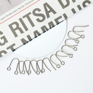 20G küçük saf titanyum küpe takı yapımı için balık iğneleri DIY küpe bulguları hipoalerjenik kanca küpeler yapma kiti - Product Image 2