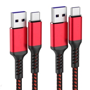 OEM Có Sẵn Bện Sạc Nhanh <span class=keywords><strong>USB</strong></span> Một Cổng Đến Cổng Loại C Cáp Sạc Ngày - Product Image 2