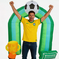 Arche gonflable sur le thème du football pour événements sportifs en plein air, décoration d'ambiance, compétition, activité, modèle gonflable