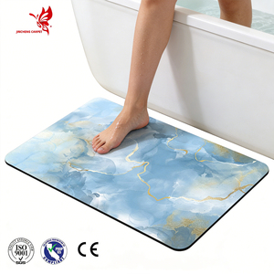Tappetino da <span class=keywords><strong>Bagno</strong></span> in Pietra, <span class=keywords><strong>Super</strong></span> <span class=keywords><strong>Assorbente</strong></span> e ad Asciugatura Rapida, in Terra Diatomacea, Antiscivolo, Effetto Marmo - Product Image 6