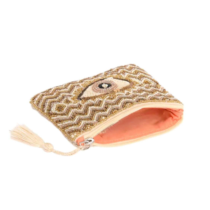 กระเป๋าลูกปัดอินเดีย ทำมือ คริสตัลหลากสี ดีไซน์และสีสันตามสั่ง กระเป๋าถือลูกปัดใส่เหรียญ ขายส่ง - Product Image 3