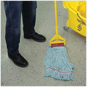 "EchoMop Large Blue Wet-Headed Synthetic\/Cotton Boardwalk 1400LEA <b>Mop</b>" - Product Image 4