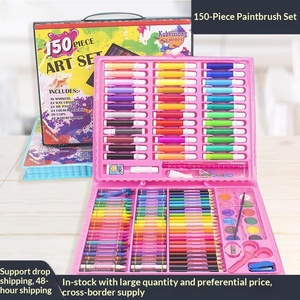 Ensemble de 150 pinceaux et stylos aquarelle pour enfants, matériel de dessin pour étudiants, fournitures artistiques - Product Image 1