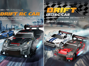 Auto RC 1/24 Brushless 4WD ad alta velocità, fuoristrada, impermeabile, con luci LED, ideale come regalo per bambini - Product Image 6