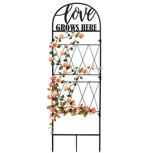 Treillis de pergola extérieur en fer bon marché Panneaux français Pinces de table Marquise Jardinière en métal Treillis de pot de jardin - Product Image 3