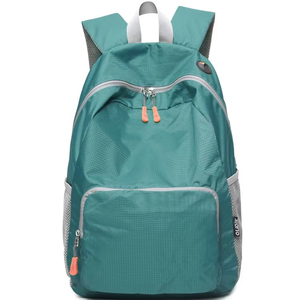 Mochila de Viaje Ultraligera Impermeable de Nailon y Poliéster con Cierre de Cremallera y Patrón Geométrico de Moda para Mujer, Plegable, para Estudiantes - Product Image 1