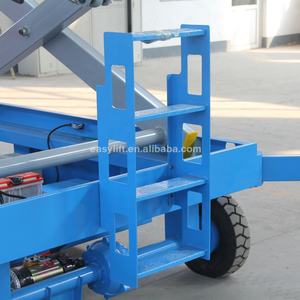 8m Platform kecil pekerjaan udara gunting mobil <span class=keywords><strong>Lift</strong></span> untuk dijual dengan ban kuat untuk jalan berpasir - Product Image 2