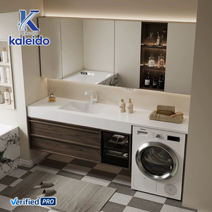 Modelo 2026 OEM Kaleido, el más vendido de lavabos, lavadoras y gabinetes para baño, con encimera y espejo iluminado. - Product Image 6