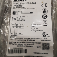 Câble de connexion avec prise rapide YF2A15-050VB5XLEAX, bloc terminal M12 non blindé en PVC, 5 broches, 5 m, protection IP